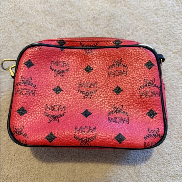 MCM Scarlet Visetos Two Compartment Crossbody Bag - Picture 2 of 5